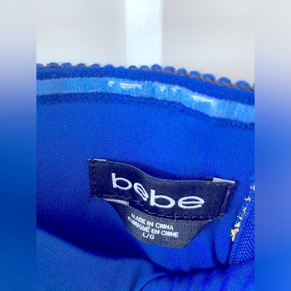 Blue and Silver Embroidered Mini Strapless Romper - Picture 5 of 10